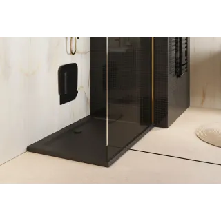 Excellent Forma X brodzik prostokątny 90x80 cm  struktura, niski, biały mat BREX.1403.090.080.WHN