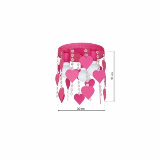 Lampa Sufitowa CORAZON PINK 3xE27 MLP1150