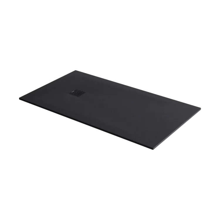 Excellent Arda brodzik prostokątny 140x90 cm kompozytowy, czarny BREX.1503.140.090.BLN