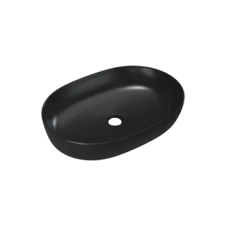 Excellent Jima umywalka nablatowa 61x41 cm owalna, czarny...