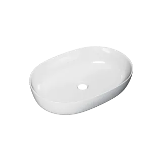 Actima Jima umywalka nablatowa 61x41 cm owalna, biały...