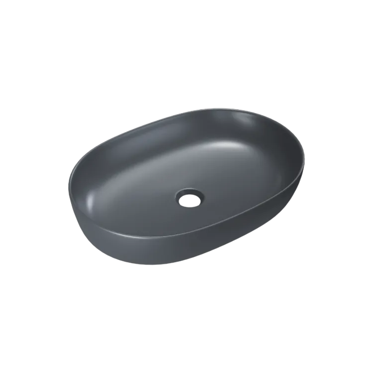 Excellent Jima umywalka nablatowa 61x41 cm owalna, grafit mat CEAC.2001.615.GRM