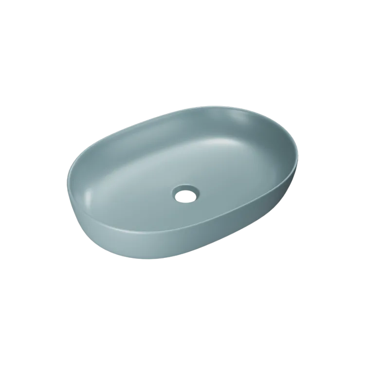 Excellent Jima umywalka nablatowa 61x41 cm owalna, mint blue mat CEAC.2001.615.MBM