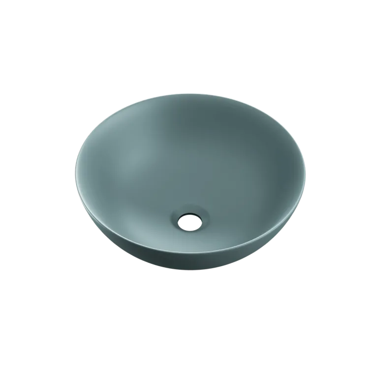 Actima Luqa umywalka nablatowa 40 cm okrągła, mint blue mat CEAC.6401.400.MBM