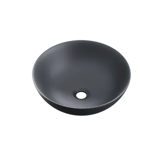 Actima Luqa umywalka nablatowa 40 cm okrągła, grafit mat...