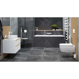 Excellent Doto D 54 miska WC 54 cm wisząca bezrantowa z deską wolnoopadającą, biały połysk CEEX.1404.545.WH