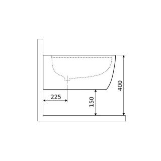 Excellent Doto D bidet wiszący, biały połysk CEEX.1506.537.WH