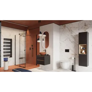 Excellent Stellar 2.0 miska WC 53,5 cm wisząca bezrantowa, z deską wolnoopadającą, system spłukiwania wirowego Spin 360, biały p