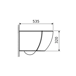 Excellent Stellar 2.0 miska WC 53,5 cm wisząca bezrantowa, z deską wolnoopadającą, system spłukiwania wirowego Spin 360, biały p