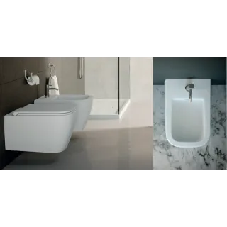 Excellent Quadra bidet wiszący biały połysk CESD.BDSQD