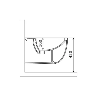 Excellent Bull bidet wiszący biały połysk CESD.BDSBLL