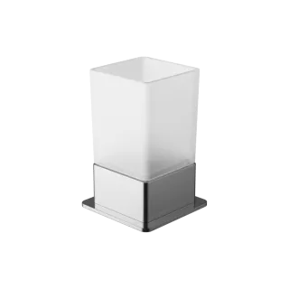 Excellent Riko kubek stojący szklany, chrom DOEX.1614CR