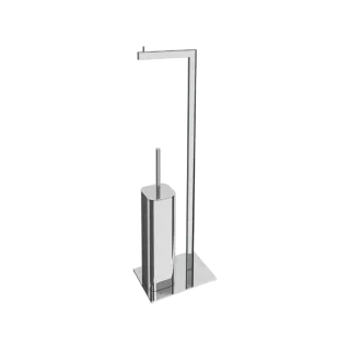 Excellent Riko stojak na papier ze szczotką, chrom...