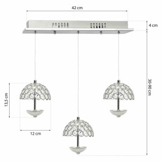 LAMPA WISZĄCA VENUS 3x5W LED ML315