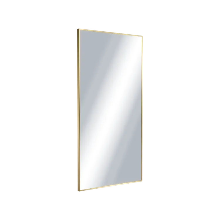 Excellent Kuadro lustro łazienkowe 100x50 cm prostokątne, złoty szczotkowany DOEX.KU100.050.GB