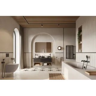 Excellent Lumiro lustro łazienkowe 100x70 cm prostokątne, oświetlenie LED mata grzewcza, rama akrylowa DOEX.LU100.070.AC