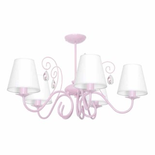 Żyrandol SARA PINK 5xE14 MLP1052