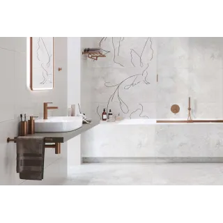 Excellent D54 syfon umywalkowy, stal nierdzewna miedziany szczotkowany INEX.2018CB