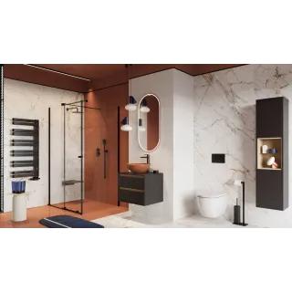 Excellent Aurro Fresh przycisk spłukujący do stelaża podtynkowego WC Shiro Premium, czarny soft INEX.AF230.150.BL