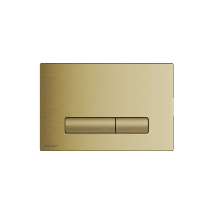 Excellent Aurro przycisk spłukujący do stelaża podtynkowego WC Shiro 2.0, złoty szczotkowany INEX.AU230.150.GB