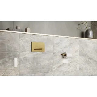 Excellent Aurro przycisk spłukujący do stelaża podtynkowego WC Shiro 2.0, złoty szczotkowany INEX.AU230.150.GB