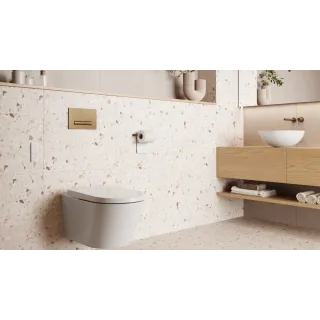 Excellent Aurro przycisk spłukujący do stelaża podtynkowego WC Shiro 2.0, miedziany szczotkowany INEX.AU230.150.CB