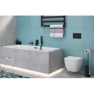 Excellent Aurro przycisk spłukujący do stelaża podtynkowego WC Shiro 2.0, czarny soft INEX.AU230.150.BL