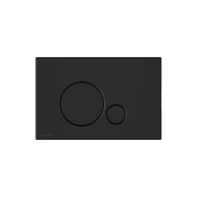 Excellent Ringo przycisk spłukujący do stelaża podtynkowego WC Shiro 2.0, czarny soft INEX.RI230.150.BL