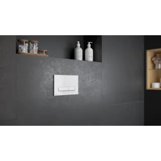 Excellent Platto przycisk spłukujący do stelaża podtynkowego WC Shiro 2.0, biały połysk INEX.PL230.150.WH