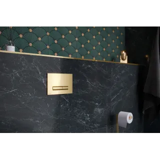 Excellent Aurro przycisk spłukujący do stelaża podtynkowego WC Shiro 2.0, złoty połysk INEX.AU230.150.GL