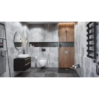 Excellent Platto przycisk spłukujący do stelaża podtynkowego WC Shiro 2.0, czarny soft INEX.PL230.150.BL