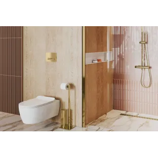 Excellent Aurro przycisk spłukujący do stelaża podtynkowego WC Shiro 2.0, złoty połysk INEX.AU230.150.GL