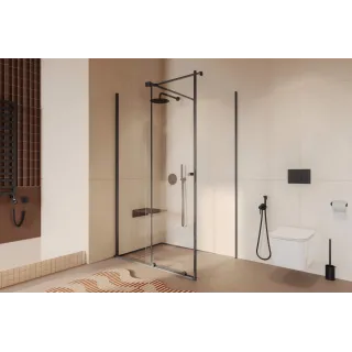 Excellent Nest przycisk spłukujący do stelaża podtynkowego WC Flaro Expert, czarny mat INEX.NE220.150.BL