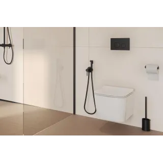 Excellent Nest przycisk spłukujący do stelaża podtynkowego WC Flaro Expert, czarny mat INEX.NE220.150.BL