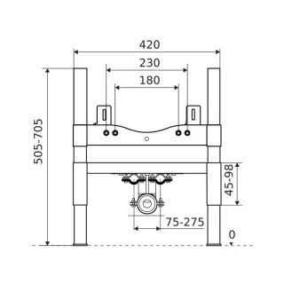 Excellent Shiro stelaż podtynkowy do bidetu INEX.SH505.420