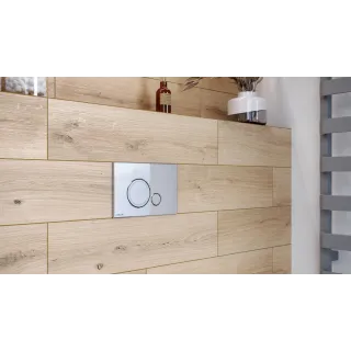 Excellent Ringo przycisk spłukujący do stelaża podtynkowego WC Shiro 2.0, chrom INEX.RI230.150.CR