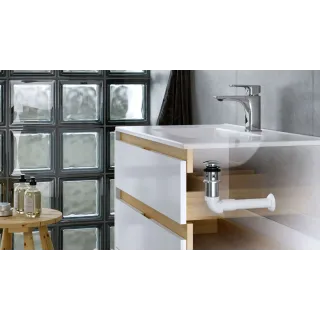 Excellent Flux syfon umywalkowo-bidetowy suchy niski, biały INNL.1219.58.WH