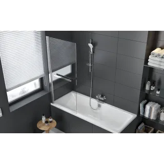 Actima Seria 900 parawan nawannowy 75x145 cm 1-częściowy z uchwytem lewy / prawy, chrom KAAC.1609.730.LP