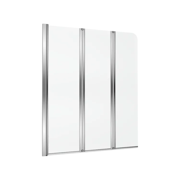 Axel Fliper parawan nawannowy 120x140 cm 3-częściowy lewy, powłoka Clean Control, chrom KAAX.1309.1200.LE