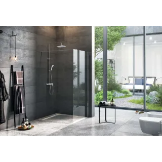 Excellent Vidoq walk-in ścianka prysznicowa prosta 120x200 cm, powłoka Clean Control, chrom KAEX.1506.1200.LP.CR