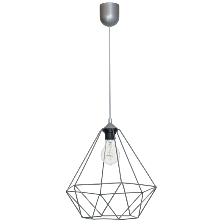 Lampa wisząca BASKET GRAY 1xE27 MLP7216