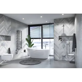 Excellent Vidoq wspornik kabiny walk-in 120 cm do docięcia, chrom KAEX.1599.1200.CR