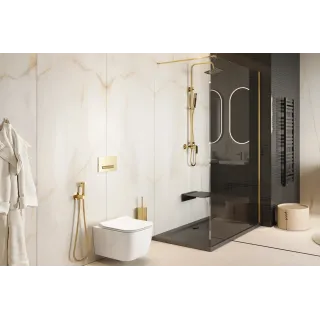 Excellent Vidoq wspornik kabiny walk-in 120 cm do docięcia, złoty połysk KAEX.1599.1200.GL