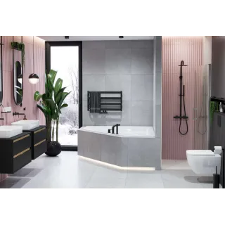 Excellent Mazo drzwi prysznicowe wnękowe wahadłowe 90x195 cm, powłoka Clean Control, chrom KAEX.3005.1010.9000.LP