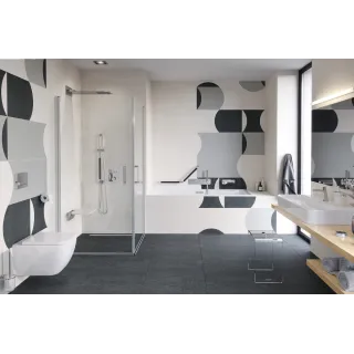 Excellent Mazo kabina prysznicowa narożna, drzwi wahadłowe podwójne 90x90 cm, Clean Control, chrom KAEX.3022.1010.9090.LP