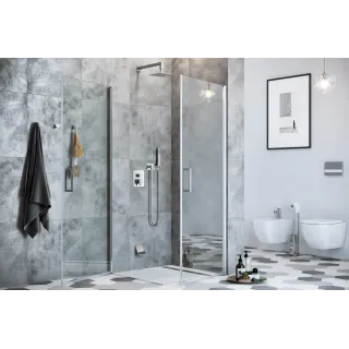 Excellent Mazo kabina prysznicowa narożna, drzwi wahadłowe podwójne 90x90 cm, Clean Control, chrom KAEX.3022.1010.9090.LP