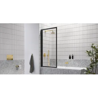 Excellent Fabrika parawan nawannowy 73x145 cm 1-częściowy lewy / prawy, czarny mat KAEX.4030.730.LP