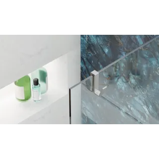 Excellent Haczyk do mocowania na szybie o grubości 6-10 mm, chrom KAEX.5095.CR