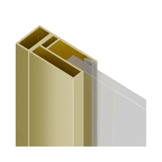 Excellent Ortigo profil poszerzający kabiny, 10mm, złoty...