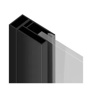 Excellent Ortigo profil poszerzający kabiny, 10mm, czarny...